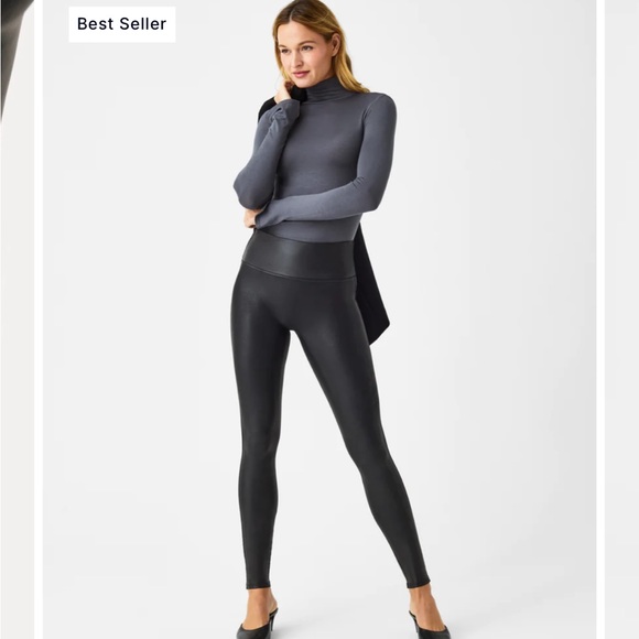 NWOT Leather look leggings - Picture 1 of 1